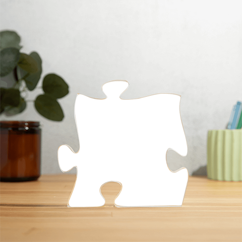 Irregular Acrylic Block Puzzle Transparent Acrylic Plaque Engraved