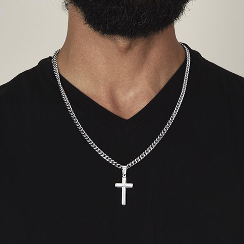 Cuban Link with Artisan Cross – Thank You for the Love and Laughter