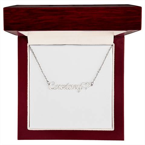 Personalized Heart Name Necklace