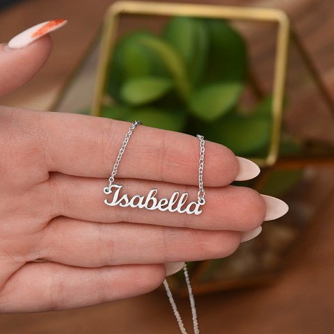 Give your special someone a custom necklace made just for them! Our Personalized Name Necklace is the perfect gift for your loved ones and will become a versatile accessory for any occasion. From a heart-warming holiday present, anniversary or birthday gift, or just because, this unique necklace adds a trendy touch to any outfit.