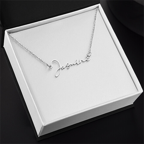 Signature Name Necklace (Silver)